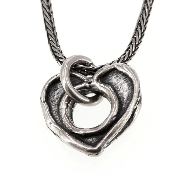 Silpada Retired Sterling Silver Open Heart Necklace - Picture 4 of 14